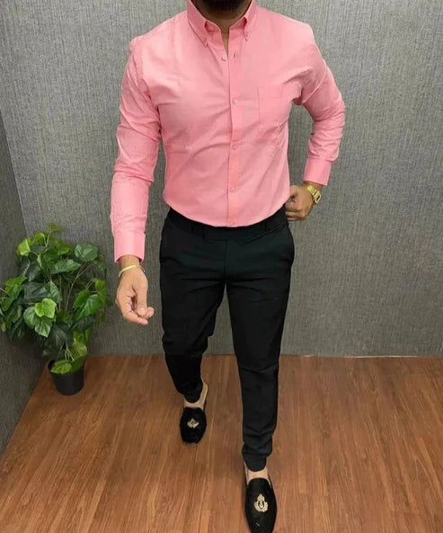 Lycra Shirt And Pant In  Pink And Black